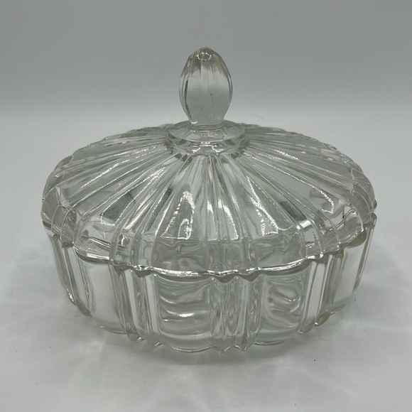 Other - GLASS CANDY DISH WITH LID